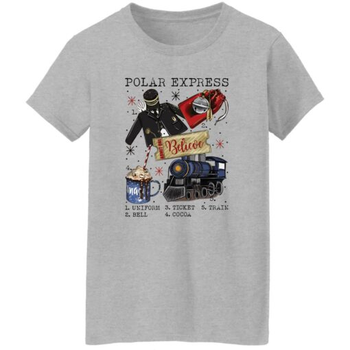 Polar Express believe uniform ticket train bell cocoa shirt $19.95 redirect11282022031112 2