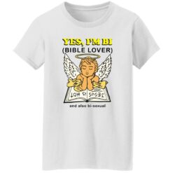 Angel yes i’m bi bible lover and also bisexual shirt $19.95