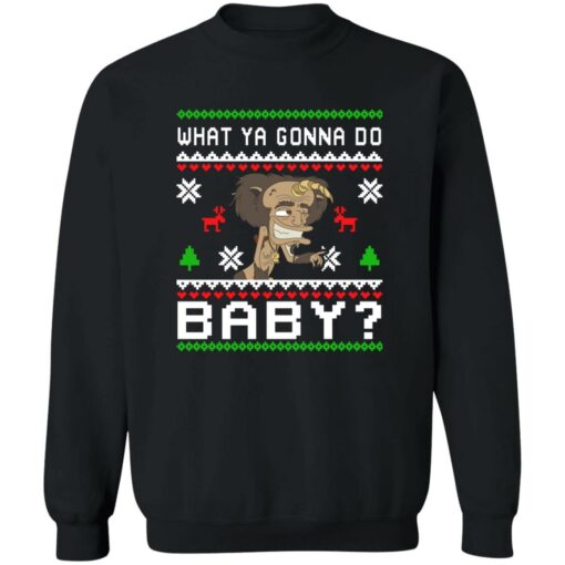 Hormone Monster what ya gonna do baby Christmas sweater $19.95