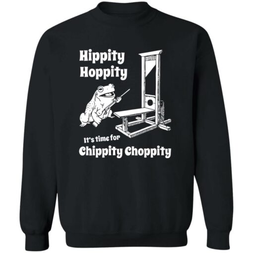 Frog hippity hoppity it's time for chippity choppity shirt $19.95