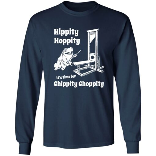 Frog hippity hoppity it's time for chippity choppity shirt $19.95