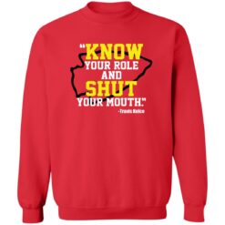 Know your role and shut your mouth shirt $19.95