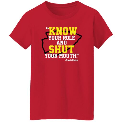 Know your role and shut your mouth shirt $19.95