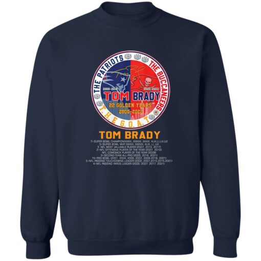 Tom Brady Retirement 22 Golden Years Shirt $19.95