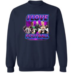 Joe Burrow I Love Football Shirt $19.95