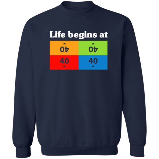 Life Begins At 40 Shirt $19.95 redirect02152023030217 5