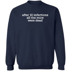 After 10 Infections All The Mice Were Dead Shirt $19.95