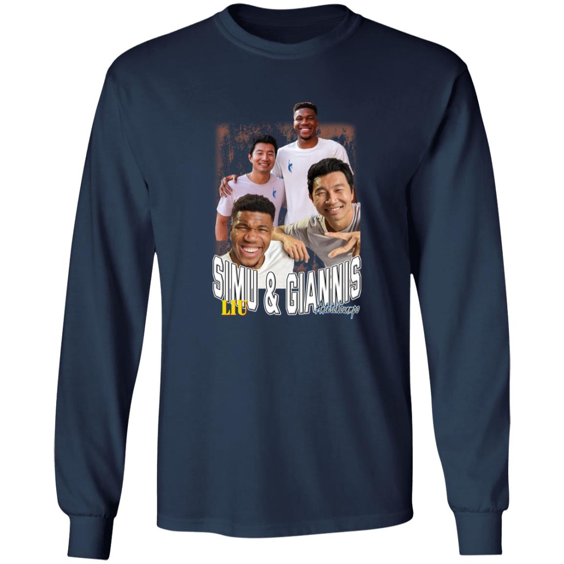 Simu Liu And Giannis Antetokounmpo Shirt - Lelemoon