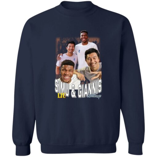 Simu Liu And Giannis Antetokounmpo Shirt $19.95