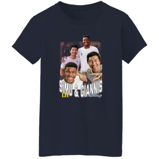 Simu Liu And Giannis Antetokounmpo Shirt $19.95