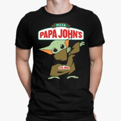 Baby Yoda Pizza Papa John's Shirt