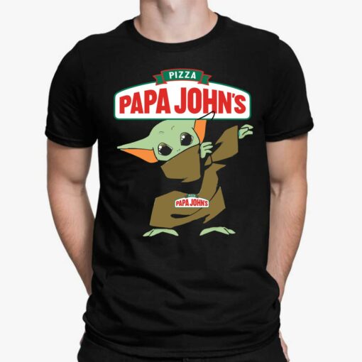 Baby Yoda Pizza Papa John's Shirt