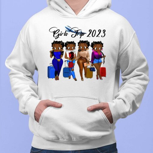 Black Betty Boop Girls Trip 2023 Shirt $19.95 Buck Lele Black betty boop girls trip 2023 shirt 2 1