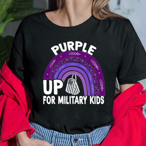 Purple Up For Military Kids ShirtPurple Up For Military Kids Ladies Shirt