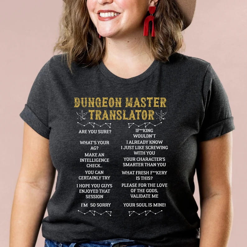 Dungeon Master Translator Shirt Dungeon Master Translator Shirt