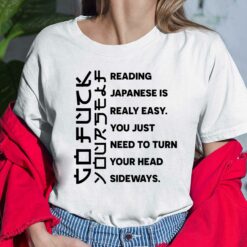 Reading Japanese Is Really Easy You Just Need To Turn Ladies Shirt