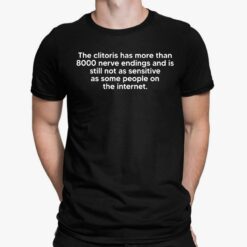 The Clitoris Has More Than 8000 Nerve Endings And Is Still Not As Sensitive As Some People On The Internet Shirt