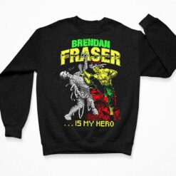 Brendan Fraser Is My Hero Shirt $19.95 Endas lele brendan fraser is my hero 3 Black