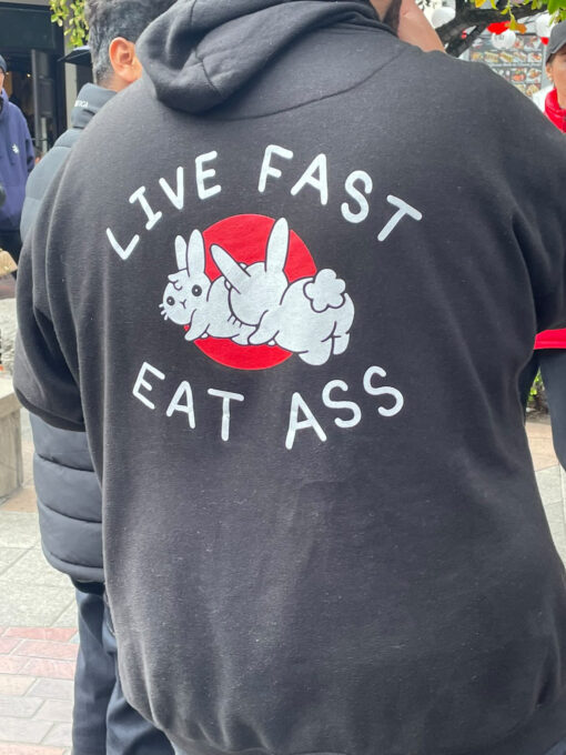 Rabbit Live Fast Eat A** Hoodie