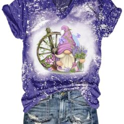Lavender Gnome Spring Bleached Shirt