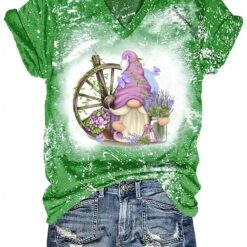 Lavender Gnome Spring Bleached Shirt