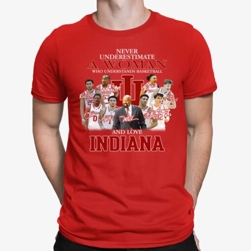 Never Underestimate A Woman Who Understands Baseball And Love Indiana Shirt