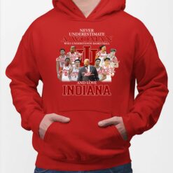 Never Underestimate A Woman Who Understands Baseball And Love Indiana Hoodie