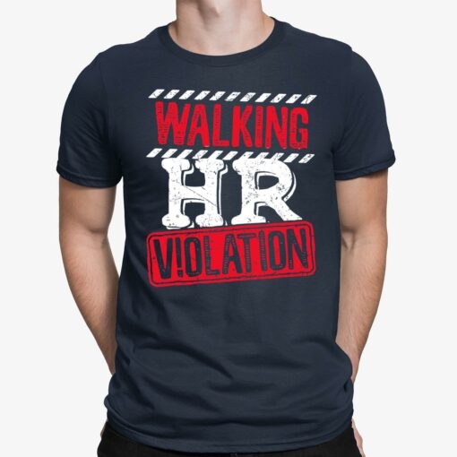Walking Hr Violation Shirt $19.95 Lele walking hr violation shirt 1 navy