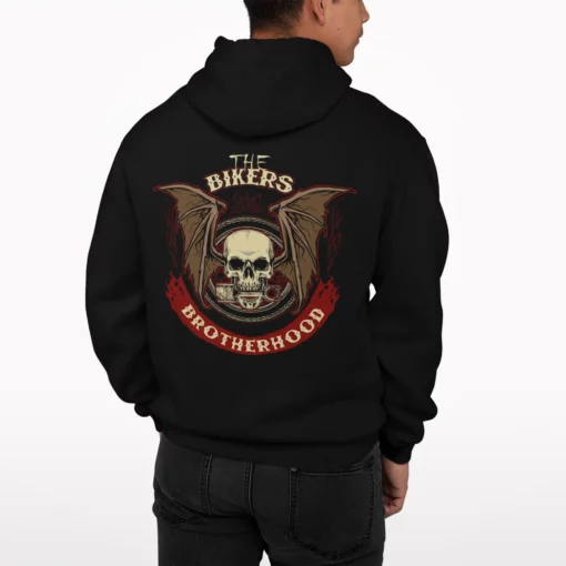 Skull The Bikers Brotherhood Hoodie