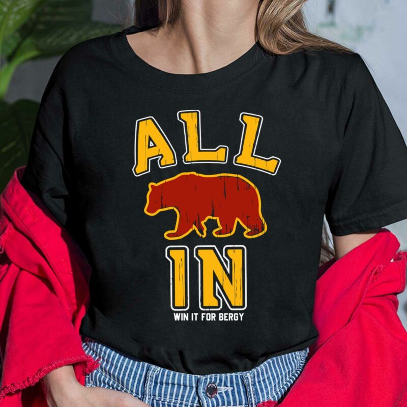 All In Win It For Bergy Boston Hockey Shirt All In Win It For Bergy Boston Hockey Ladies Shirt