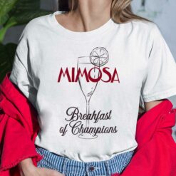 Mimosa Breakfast of Champions Ladies Shirt