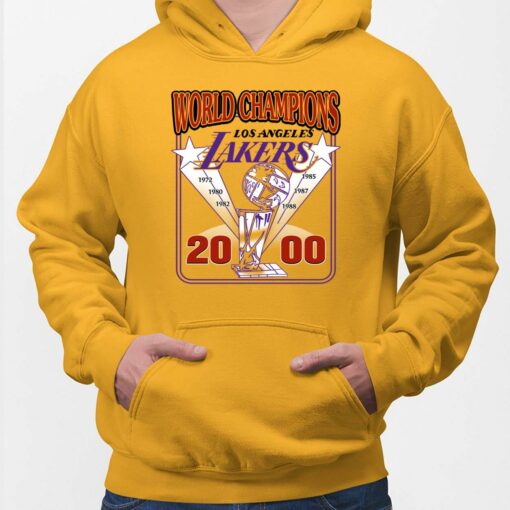 Pedro Pascal World Champions Los Angeles Lakers 2000 Hoodie