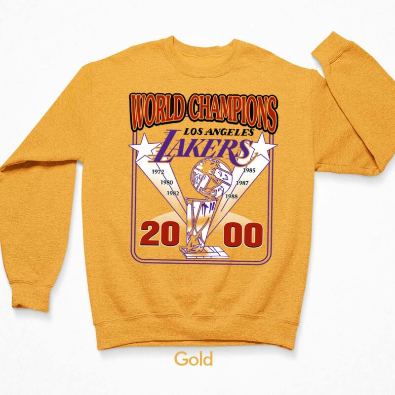 World Champions Los Angeles Lakers 2000 Vintage Shirt