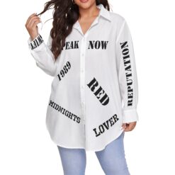 Taylor Swift AMA Inspired Eras Button-Up Shirt by Lelemoon