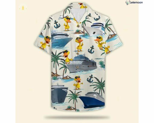 3D Cruising Ducks Hawaiian Shirt $34.95