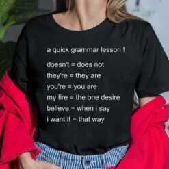A Quick Grammar Lesson Shirt, Hoodie, Sweatshirt, Women Tee