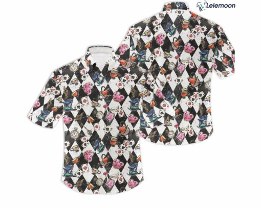 Alice In Wonderland 3D Tropical Hawaiian Shirt $34.95