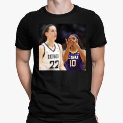 Angel Reese taunts Caitlin Clark shirt