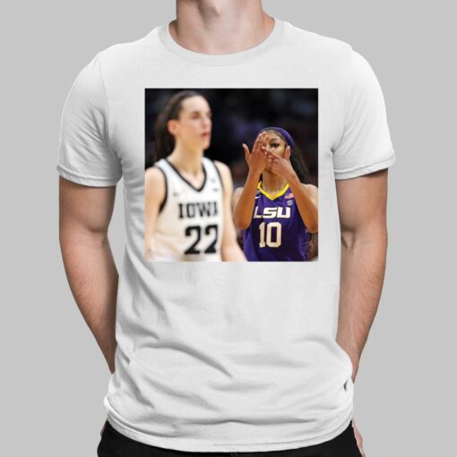 Angel Reese taunts Caitlin Clark shirt