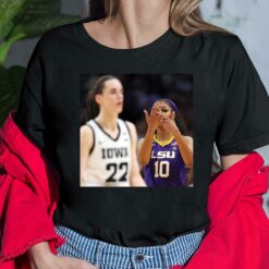 Angel Reese taunts Caitlin Clark shirt