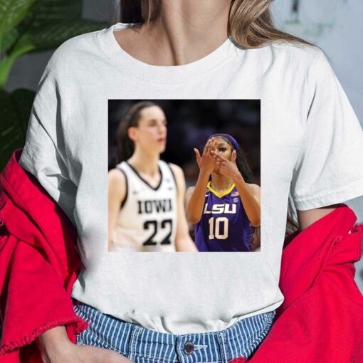 Angel Reese taunts Caitlin Clark shirt