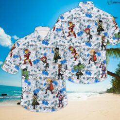 Avengers Hawaiian Shirt, Super Heroes Beach Shirt