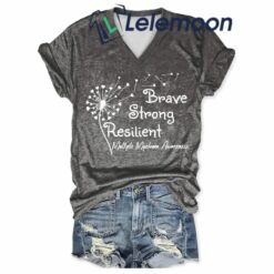 Brave Strong Resilient Multiple Myeloma Awareness Shirt, Hoodie, Sweatshirt, Women Tee