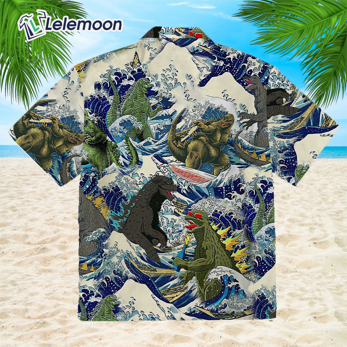 ANIME MANGA SURFING HAWAII KAIJU MOAI T-SHIRT  Kids T-Shirt by  ErikKarlsson