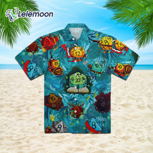 DnD Dice Hawaiian Shirt