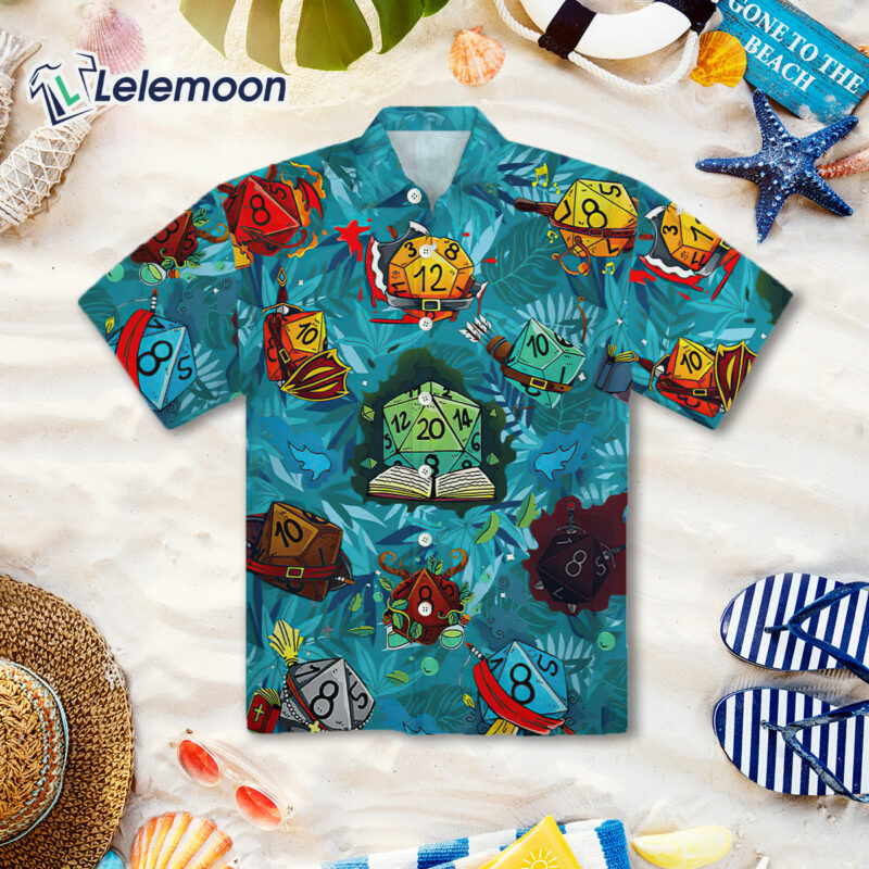 DnD Dice Hawaiian Shirt DnD Dice Hawaiian Shirt