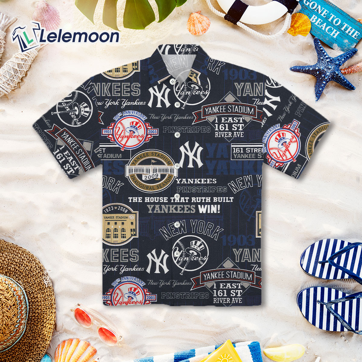 New York Yankees Hawaiian Shirt Men Women - T-shirts Low Price