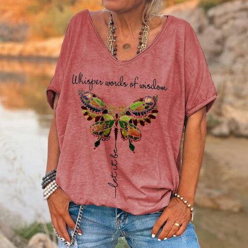 Butterfly Whisper Words Of Wisdom Let It Be Shirt