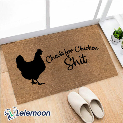Check For Chicken Sh*t Doormat $30.99