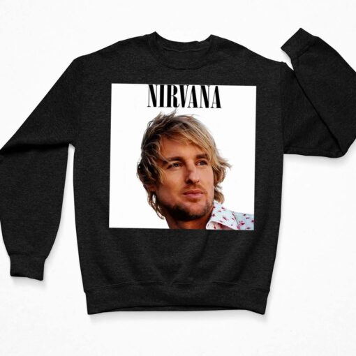 Owen Wilson Nirvana Shirt $19.95 Endas lele owen wilson nirvana shirt 3 Black